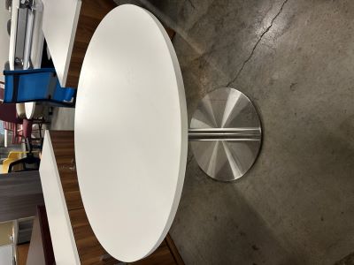 42' White Round Table